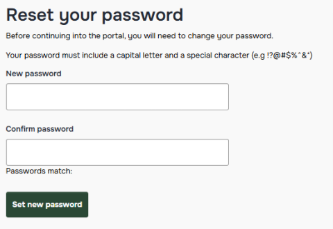 Reset password instruction image